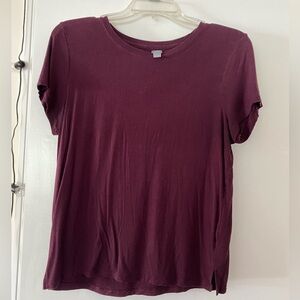 Aerie Deep Burgundy Tee